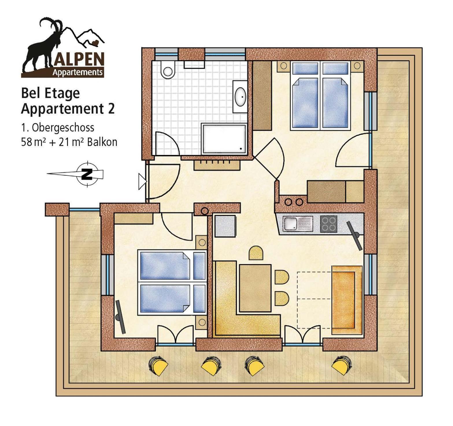 Alpen Appartement Beletage Mayrhofen Værelse billede